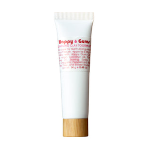 Living Libations Happy Gums Cleansing Clay Sensitive Toothpaste Oral Care Tooth Mouth Peppermint Clean Dental Fresh Cavity Tea Tree Rose Baking Soda Clove
