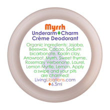 Load image into Gallery viewer, Underarm Charm Crème Deodorant - Myrrh